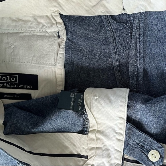 Polo Ralph Lauren Chambray Straight Fit Shorts Size 38 - Picture 8 of 10